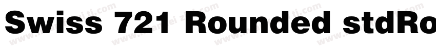 Swiss 721 Rounded stdRounded Black字体转换